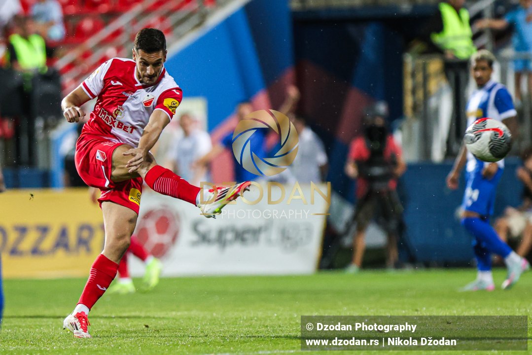 Savićević Vukan Shot on goal| Serbian SuperLiga, Round 4 – OFK Beograd vs FK Vojvodina, Stara Pazova, 09.08.2025.
